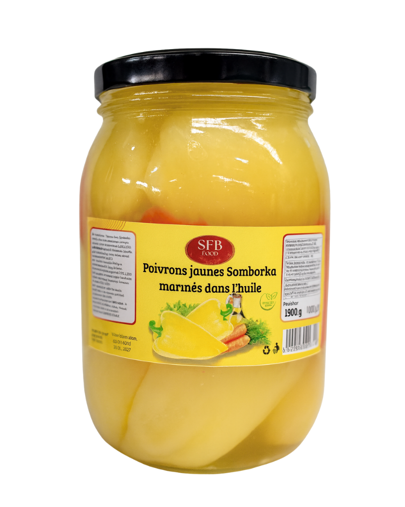 Poivrons Somborka dans l'huile 2.5Kg SFB FOOD